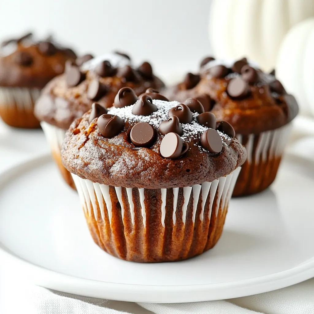 Chocolate Pumpkin Muffins Bakery-Style Delight