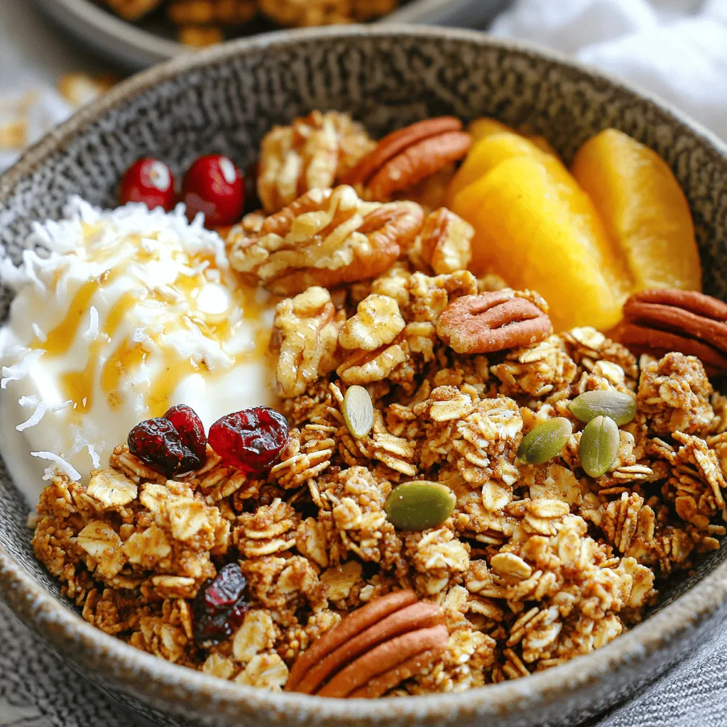 Maple Pecan Granola Crunchy and Nutritious Snack