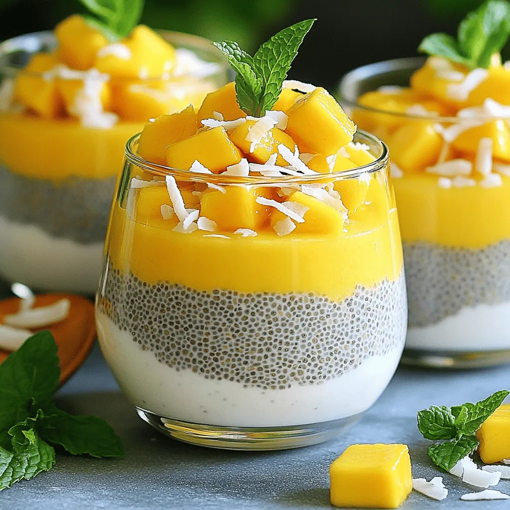 Mango Coconut Chia Pudding Fresh and Easy Recipe