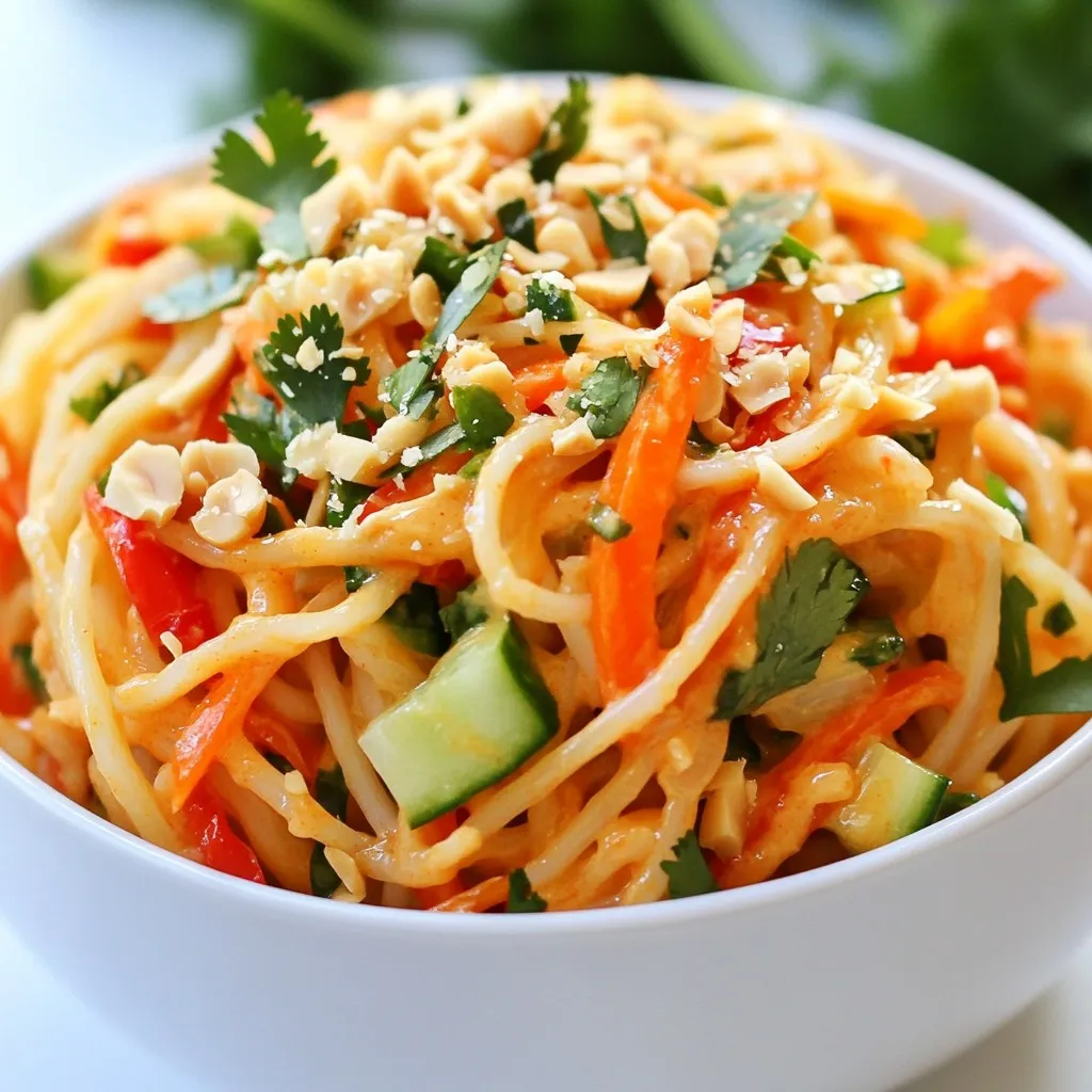 Spicy Peanut Noodle Salad Fresh and Flavorful Dish