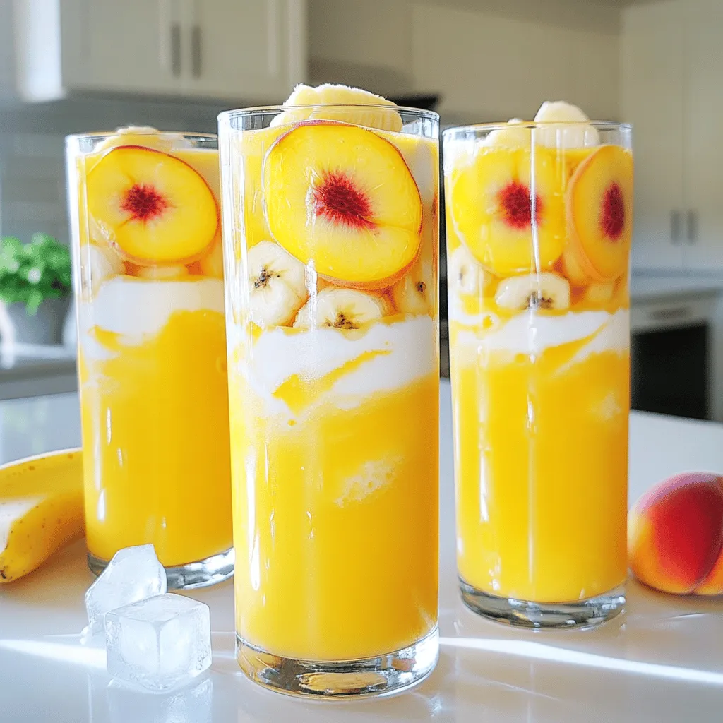 Easy Peach Smoothie Creamy and Delicious Recipe