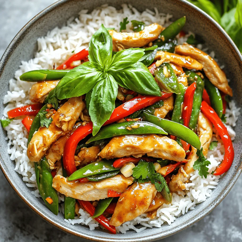 Thai Basil Chicken Stir-Fry Flavorful Healthy Dinner