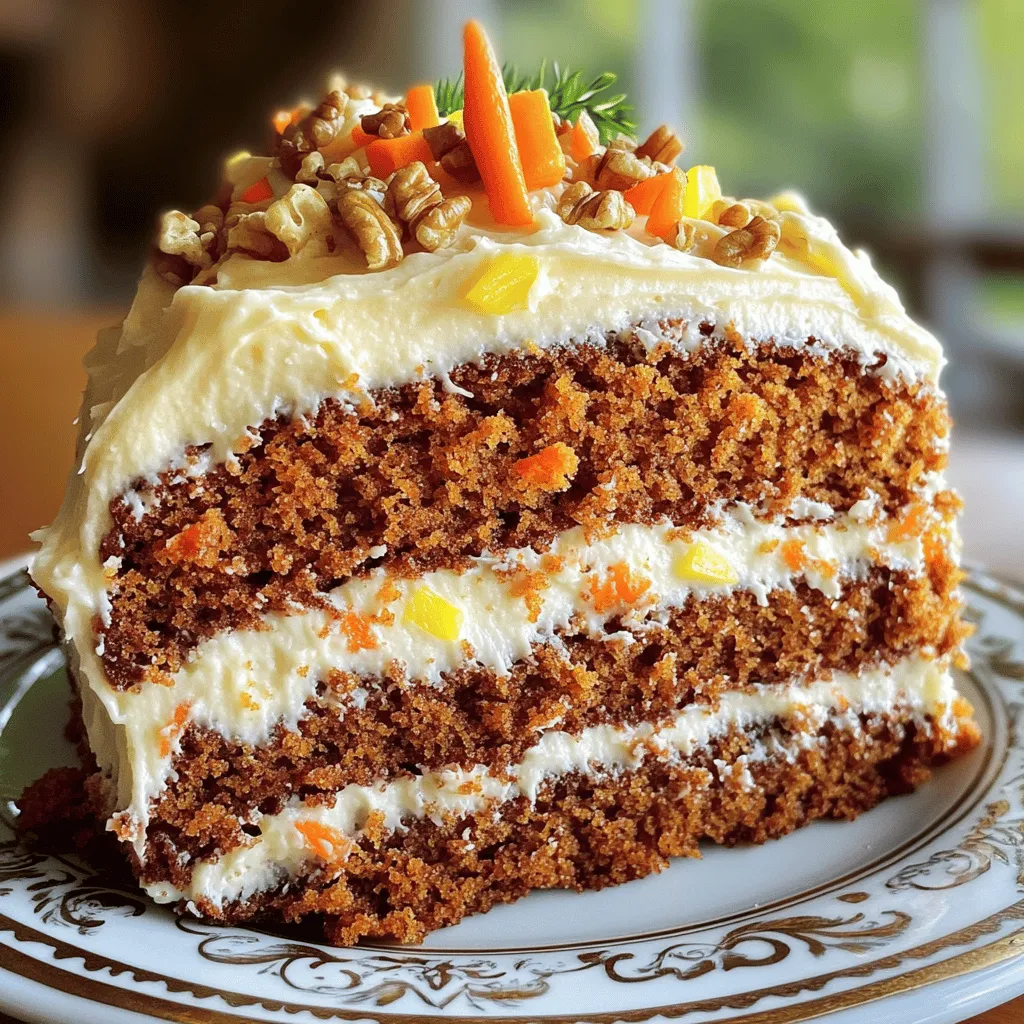 Classic Cream Cheese Frosted Carrot Cake Delight