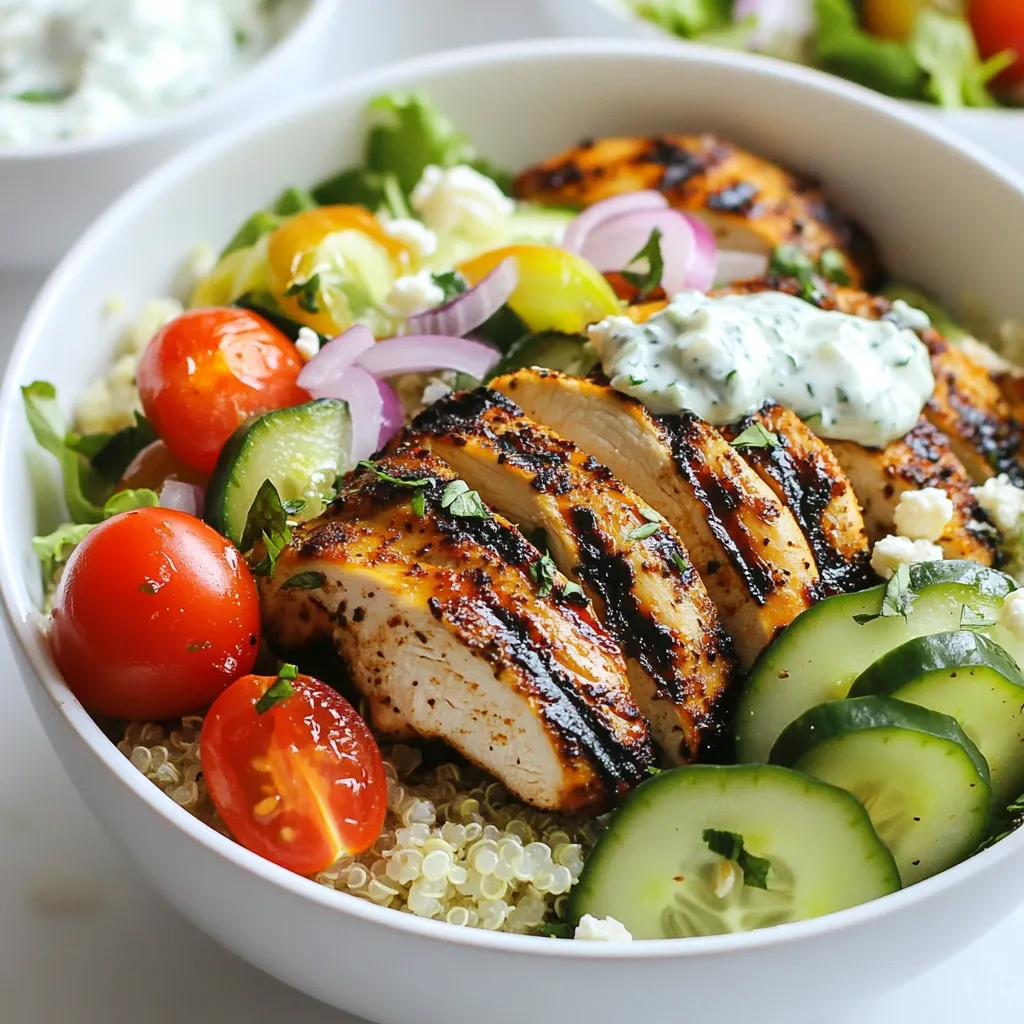 Greek Chicken Gyro Bowls Flavorful and Easy Recipe