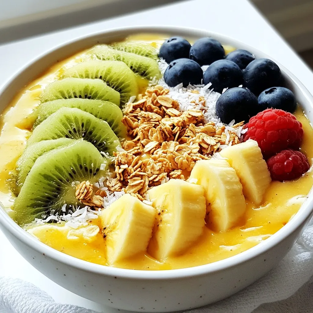Pineapple Coconut Smoothie Bowl Fresh and Tasty Treat
