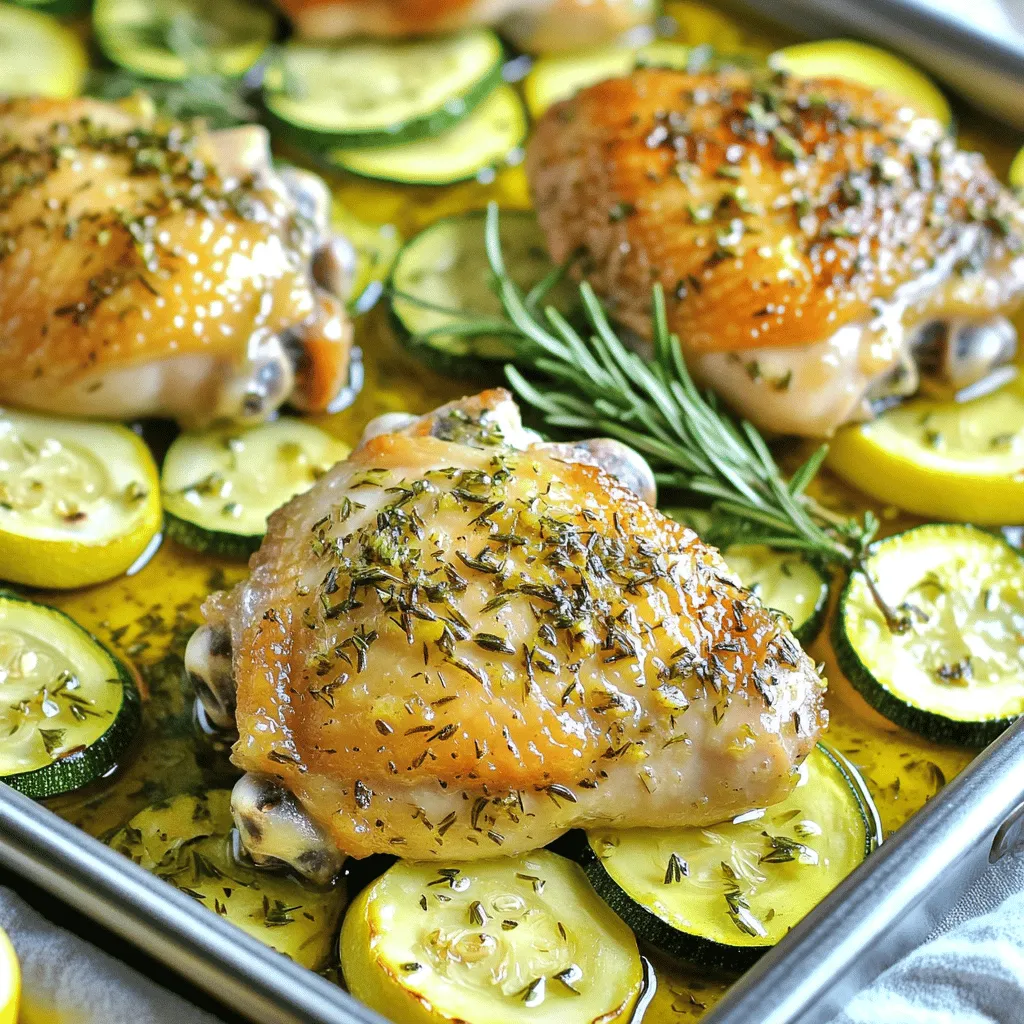 Sheet Pan Lemon Herb Chicken Zucchini Delight