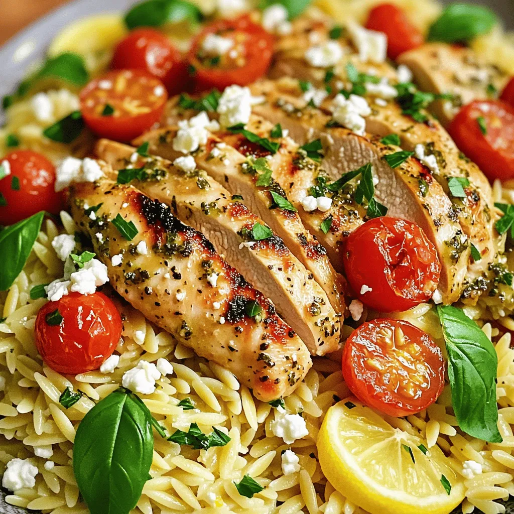 Garlic Herb Chicken with Lemon Orzo Flavorful Dish
