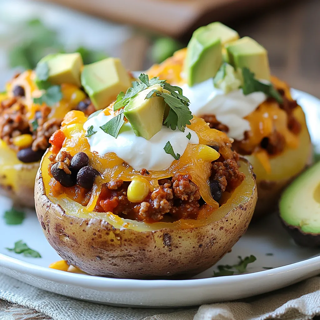 Cheesy Taco Potatoes Loaded and Flavorful Delight