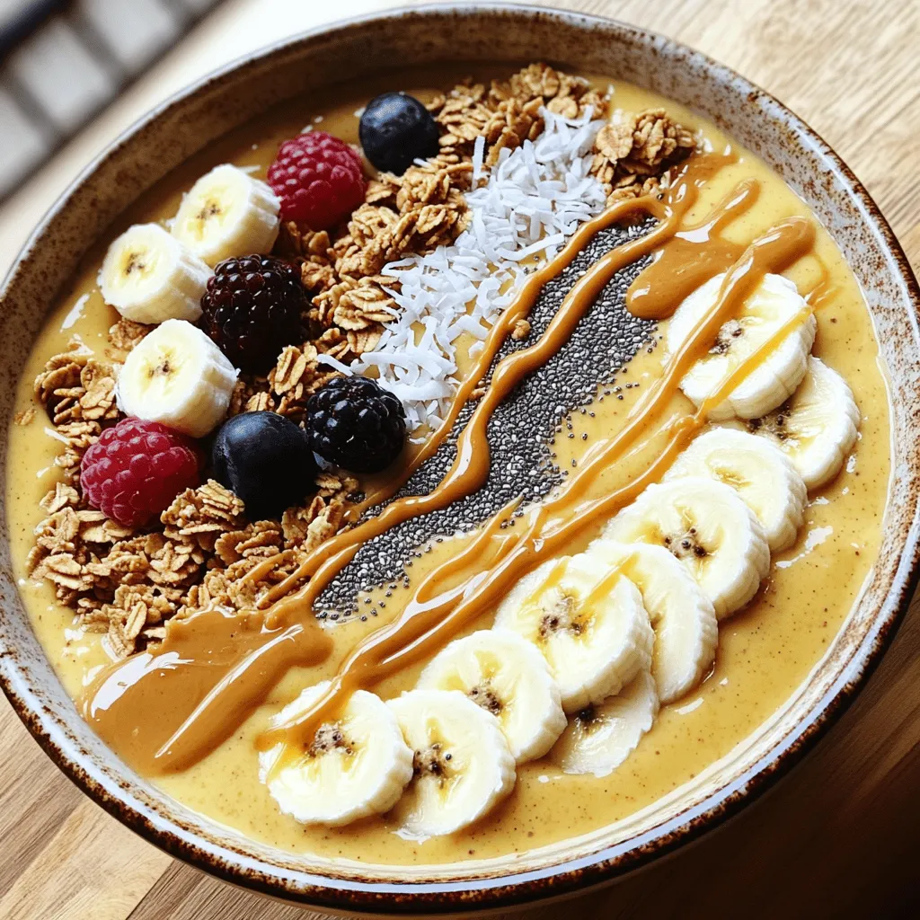 Peanut Butter Banana Smoothie Bowl Energizing Delight