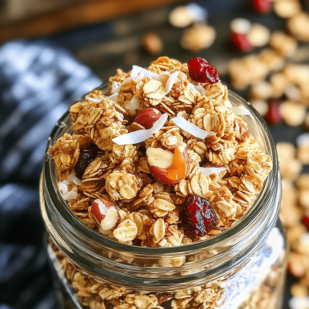 Maple Cinnamon Granola Clusters Tasty and Crunchy Snack