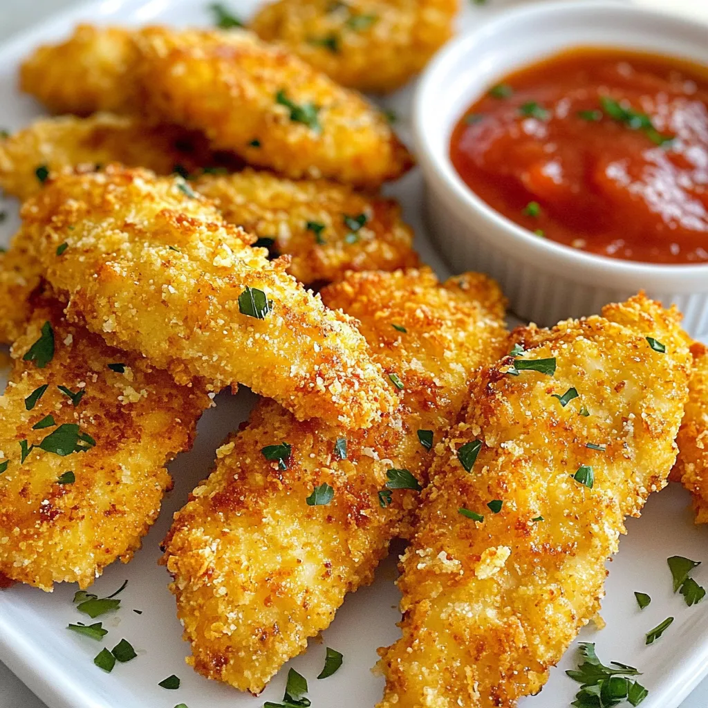 Garlic Parmesan Chicken Tenders Easy and Tasty Dish