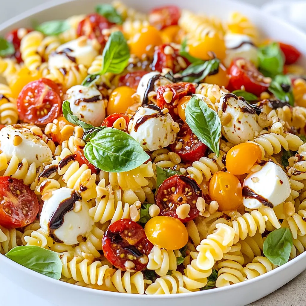 Caprese Pasta Salad Fresh and Flavorful Delight