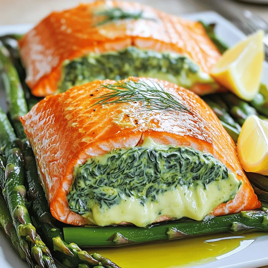 Creamy Spinach Stuffed Salmon Delightful and Flavorful