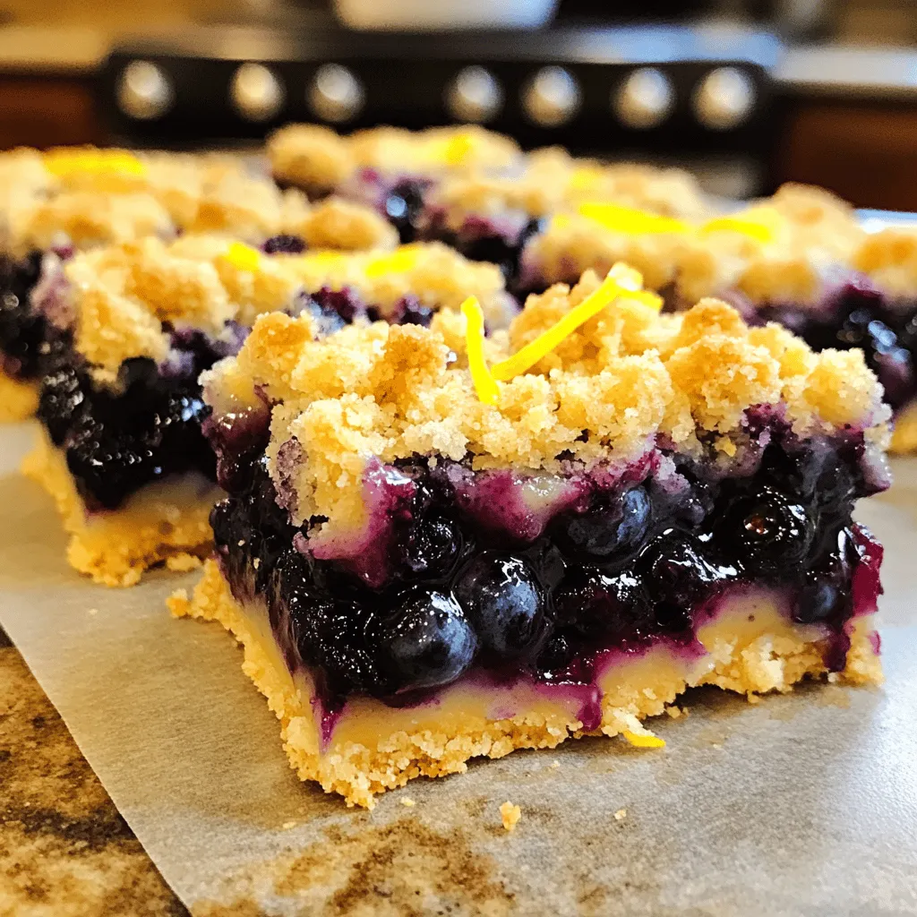 Blueberry Lemon Crumble Bars Delightful and Easy Recipe