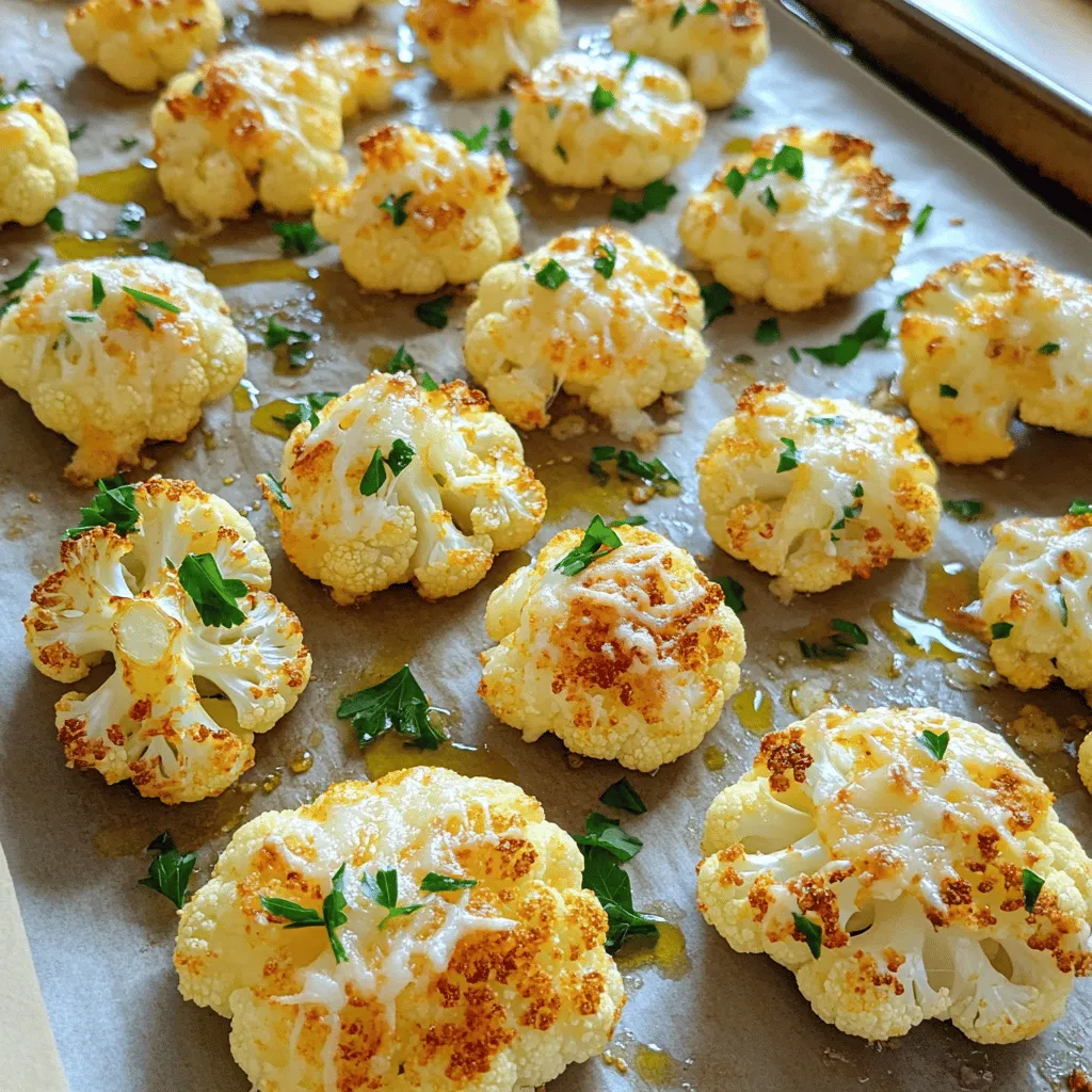 Roasted Garlic Parmesan Cauliflower Savory Delight