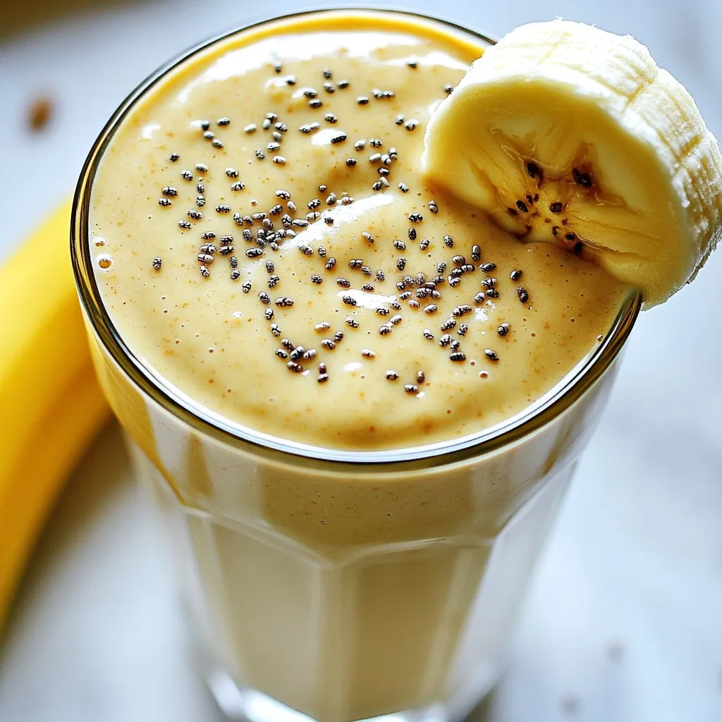 Peanut Butter Banana Smoothie Energizing and Tasty Drink