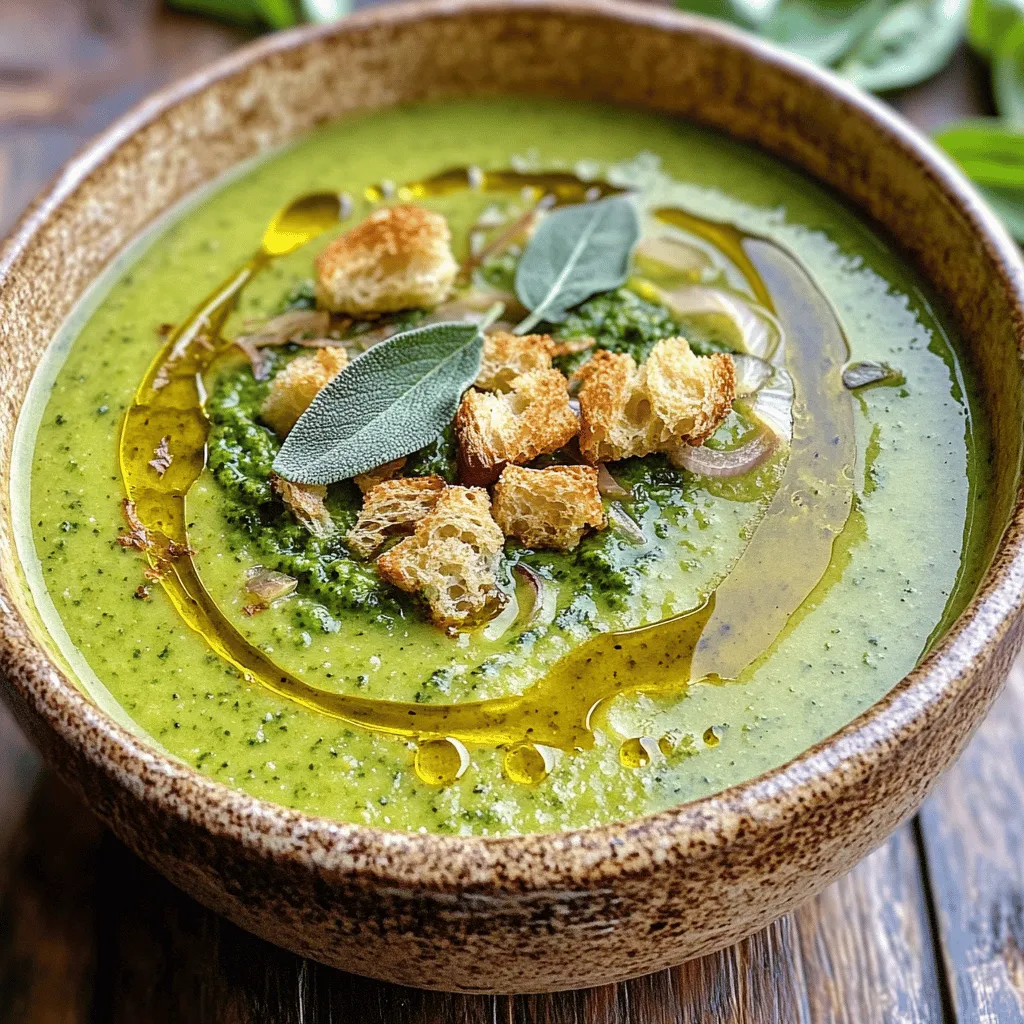 Roasted Garlic Sage Pesto Soup Flavorful Comfort Bowl