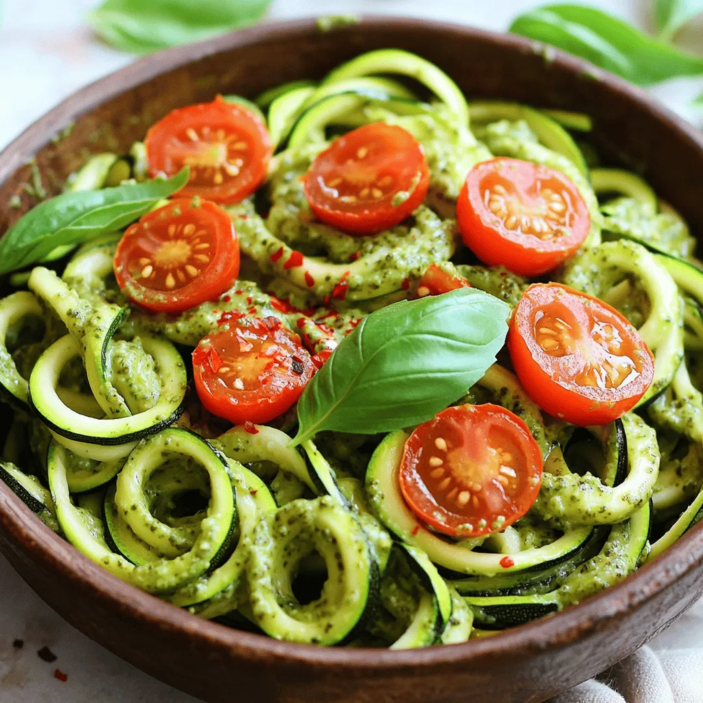 Pesto Zucchini Noodles Fresh and Flavorful Meal