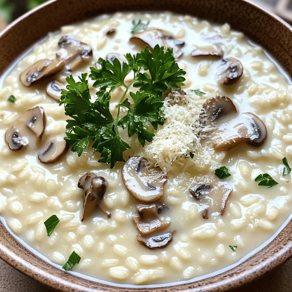 Creamy Mushroom Risotto Simple and Flavorful Dish