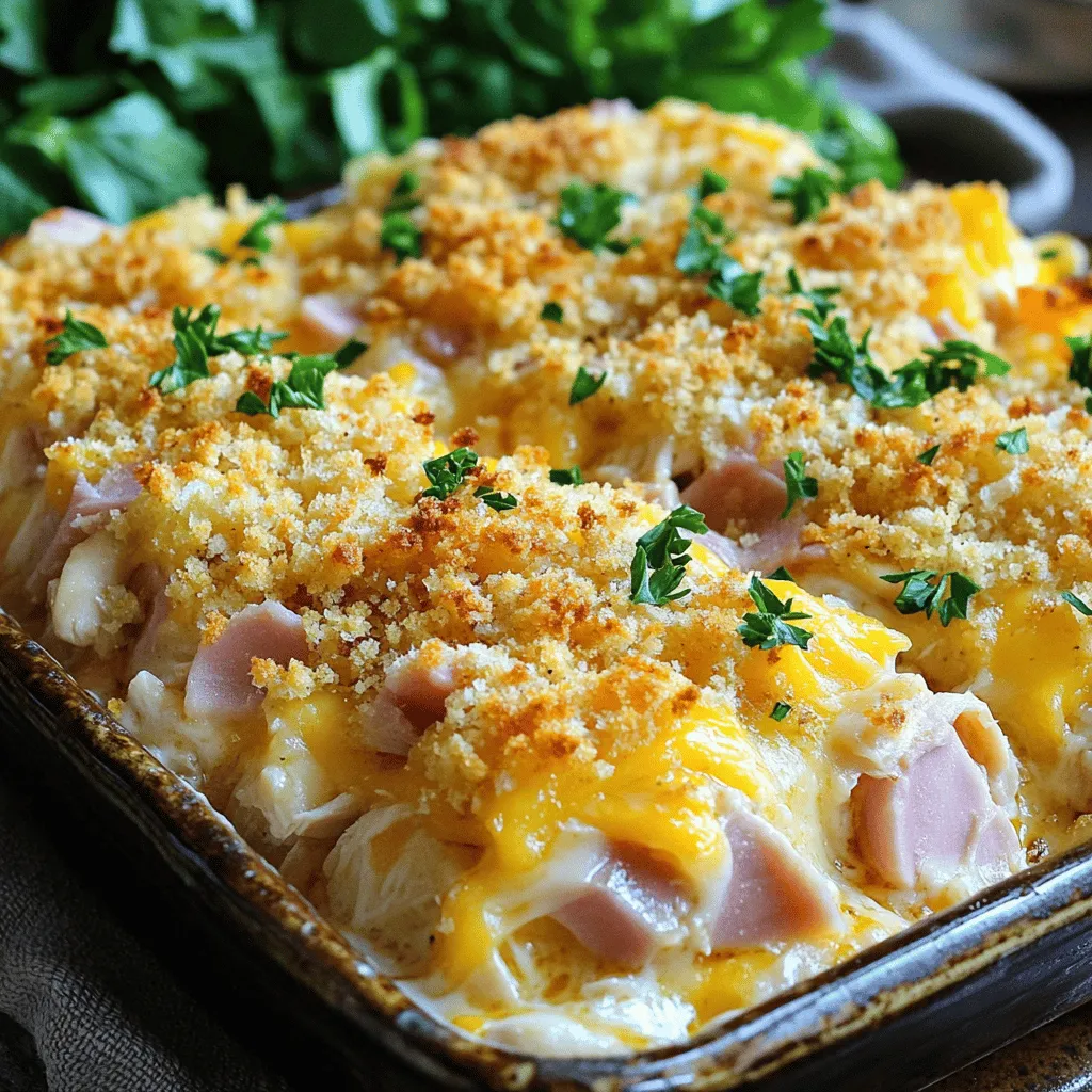 Chicken Cordon Bleu Casserole Easy and Tasty Recipe