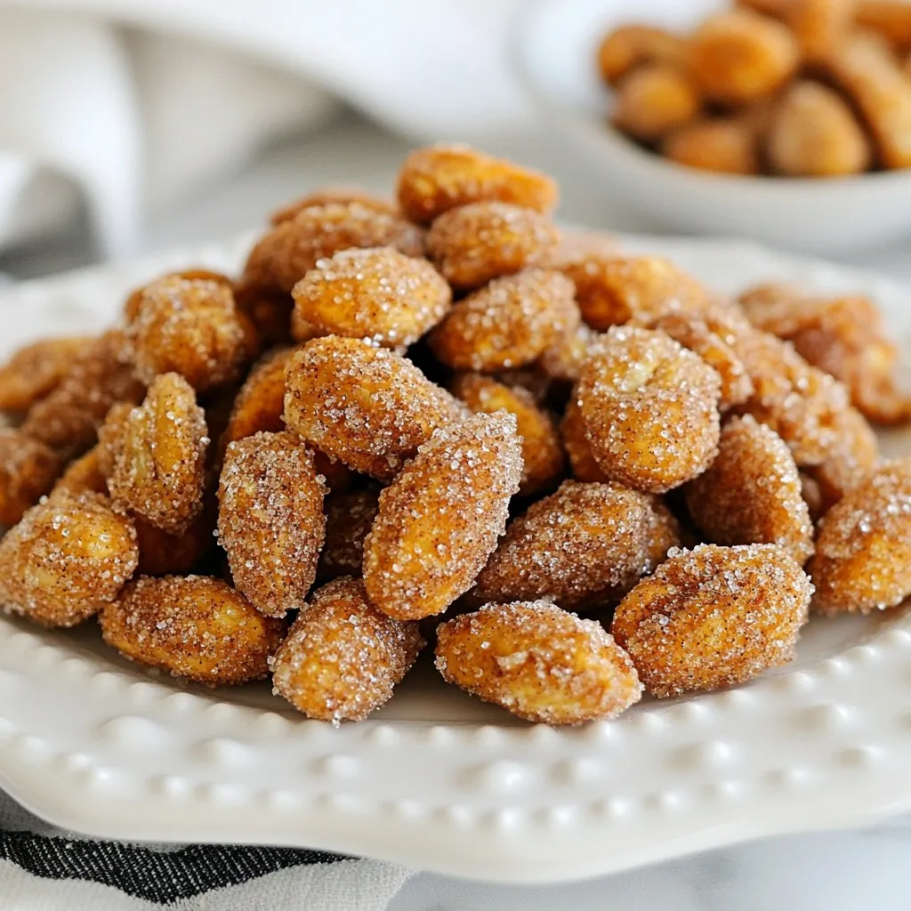 Cinnamon Sugar Roasted Almonds Flavorful Snack Treat