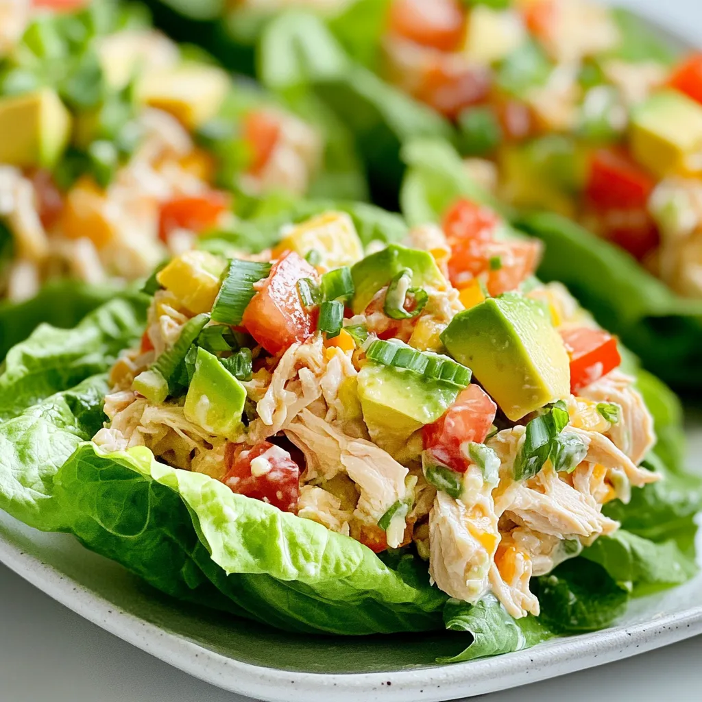 Crack Chicken Salad Lettuce Wraps Easy Healthy Meal
