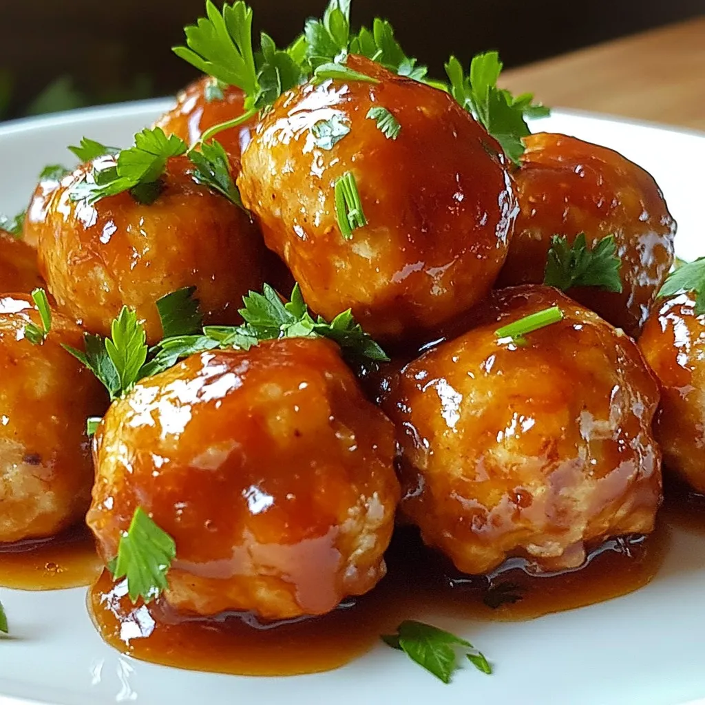 Honey BBQ Chicken Meatballs Simple and Tasty Recipe