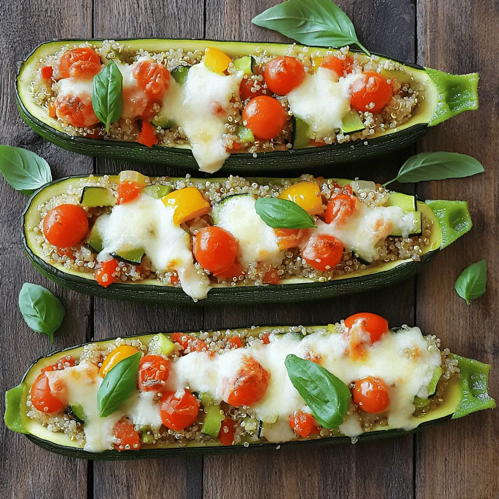 Stuffed Zucchini Boats Flavorful and Easy Recipe