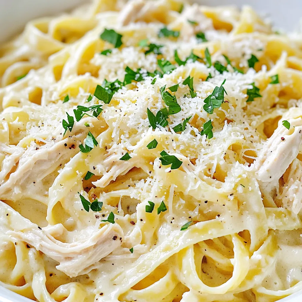 Slow Cooker Creamy Chicken Alfredo Pasta Simple Delight