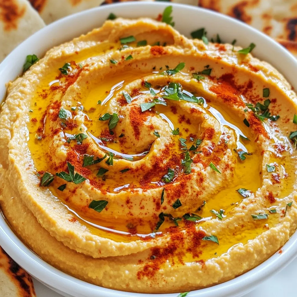 Roasted Red Pepper Hummus Simple and Tasty Recipe