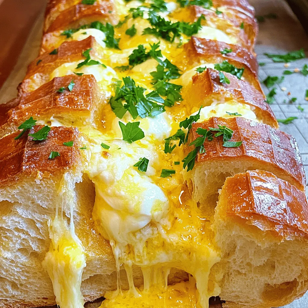 Cheesy Garlic Pull Apart Bread Easy and Tasty Recipe