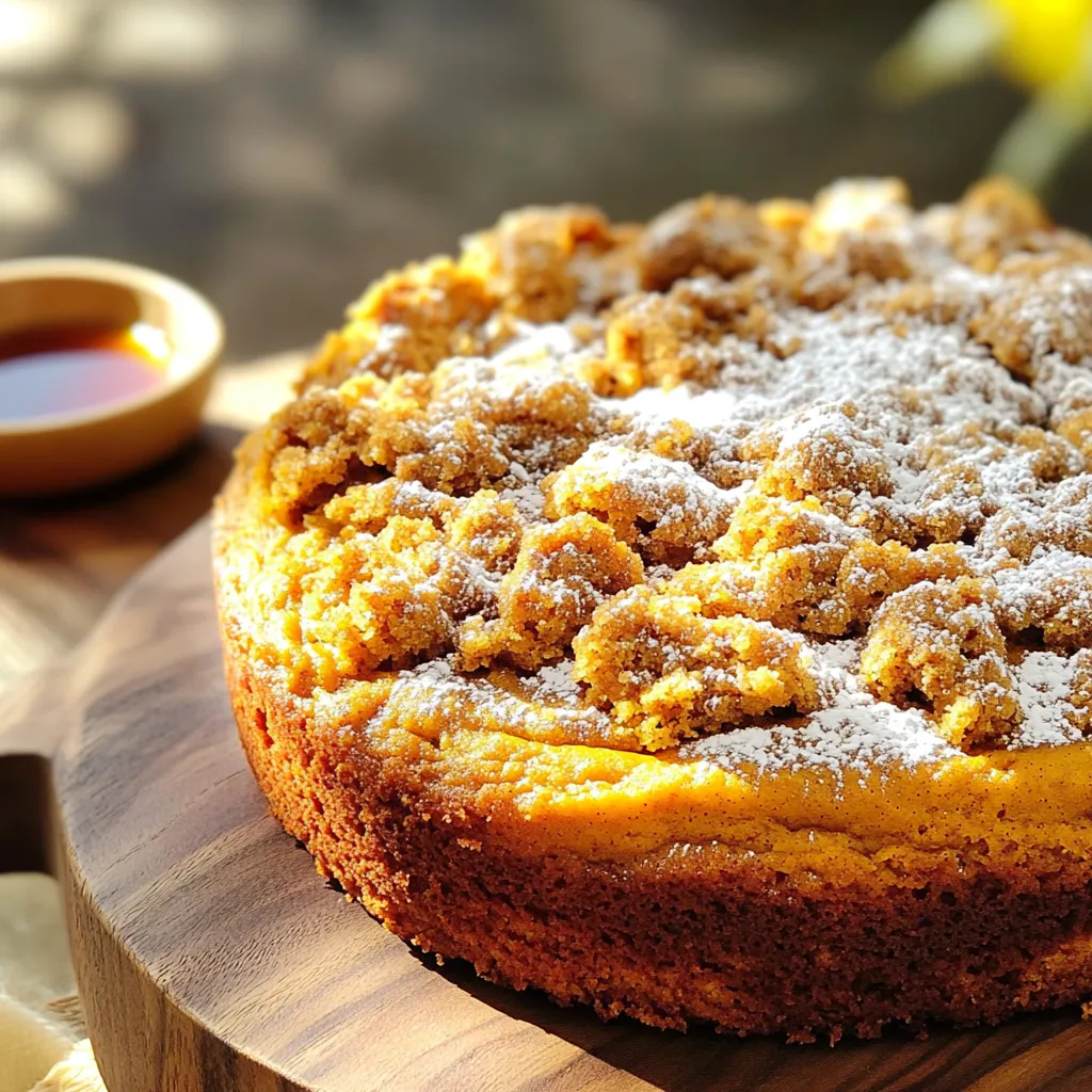 Pumpkin Streusel Coffee Cake Bakery Style Delight