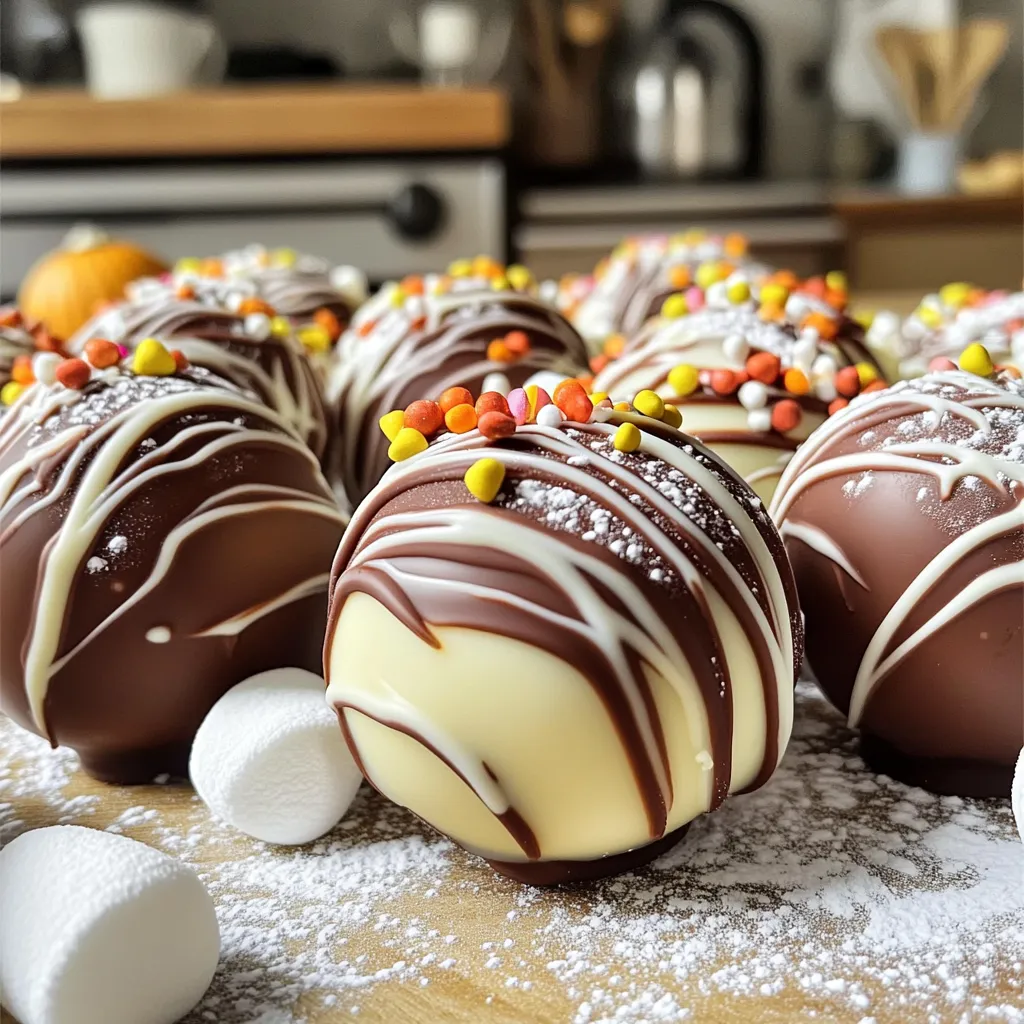 Pumpkin Spice Hot Chocolate Bombs Festive Flavor Treat