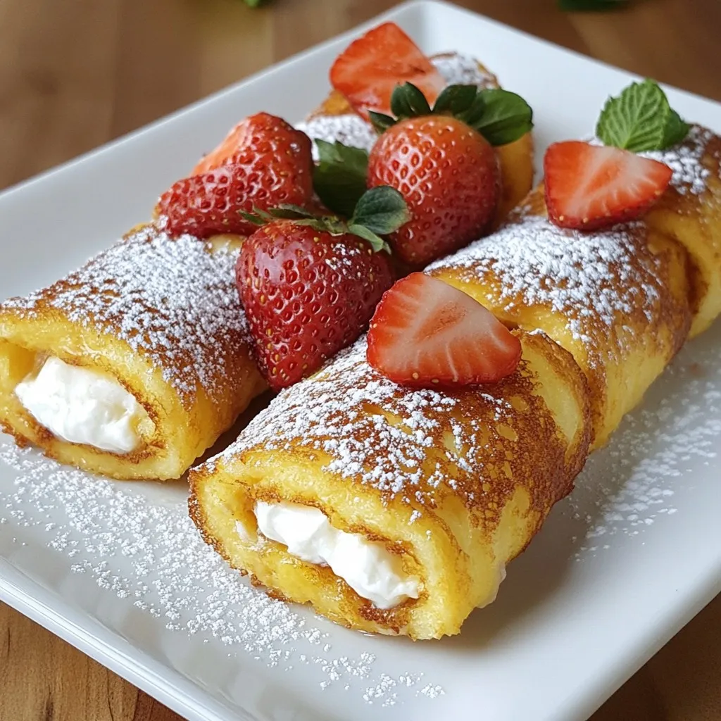 Stuffed French Toast Roll-Ups Tasty Breakfast Idea