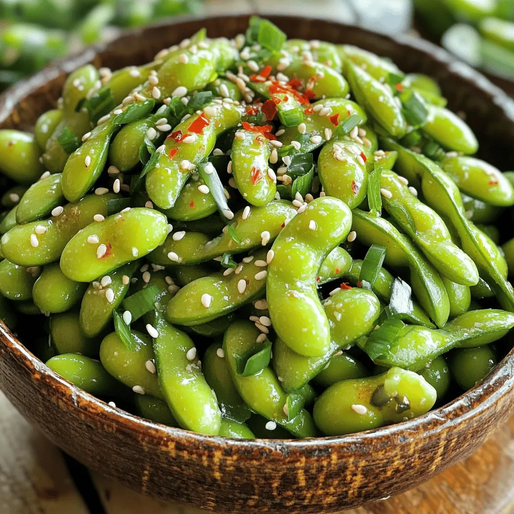 Spicy Garlic Edamame Flavorful and Simple Snack