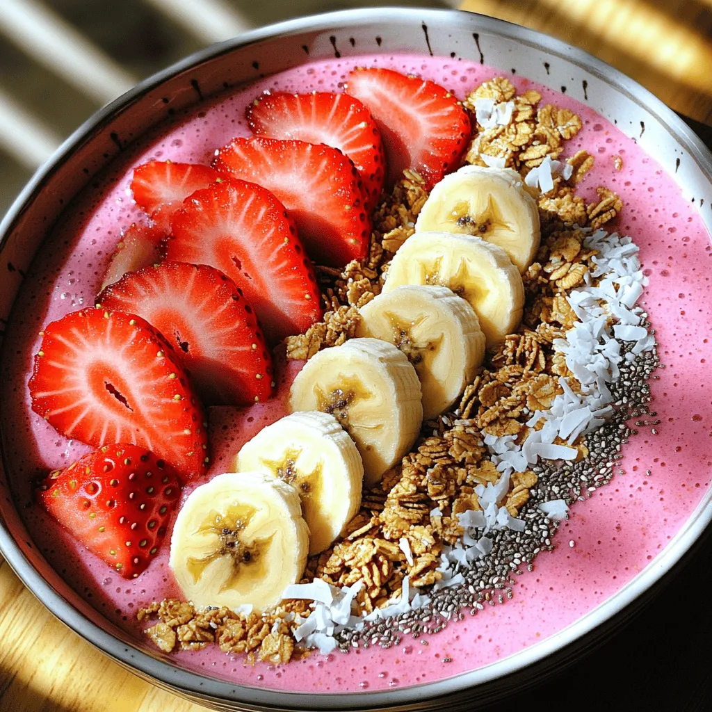 Strawberry Banana Smoothie Bowl Simple and Healthy Recipe
