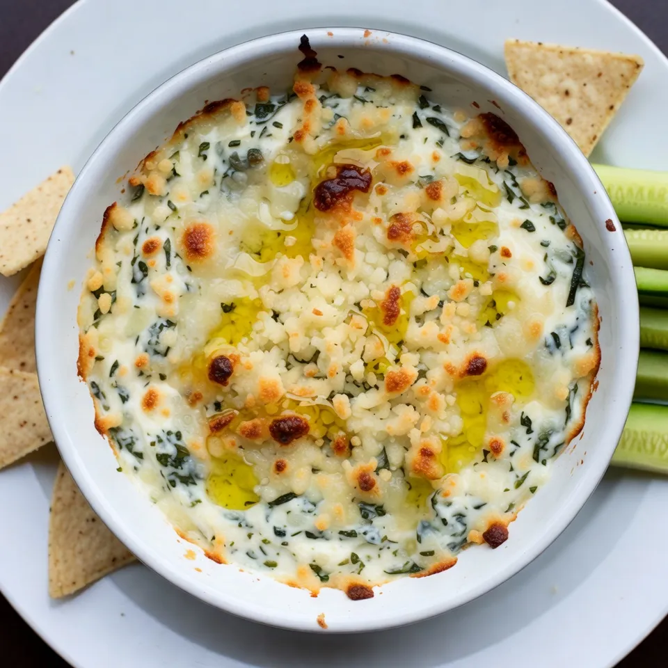 Cheesy Baked Spinach Dip Flavorful and Easy Recipe
