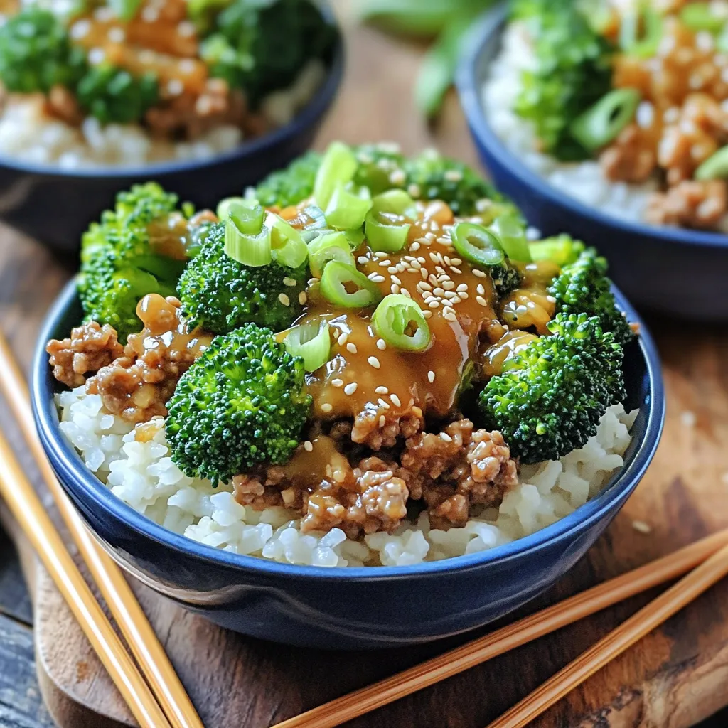 Sesame Garlic Ground Turkey Bowls Quick and Easy Meal