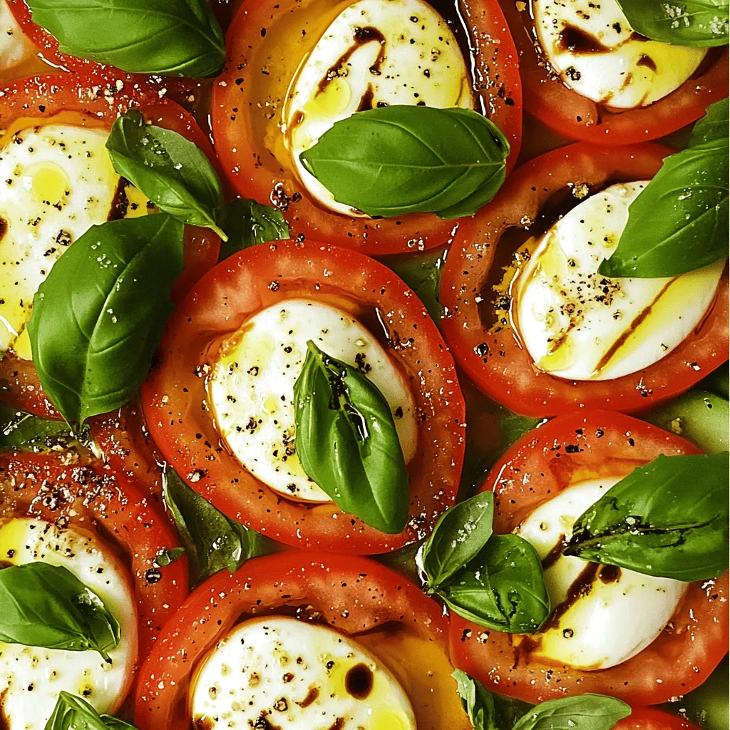 Classic Caprese Salad with Balsamic Reduction Delight