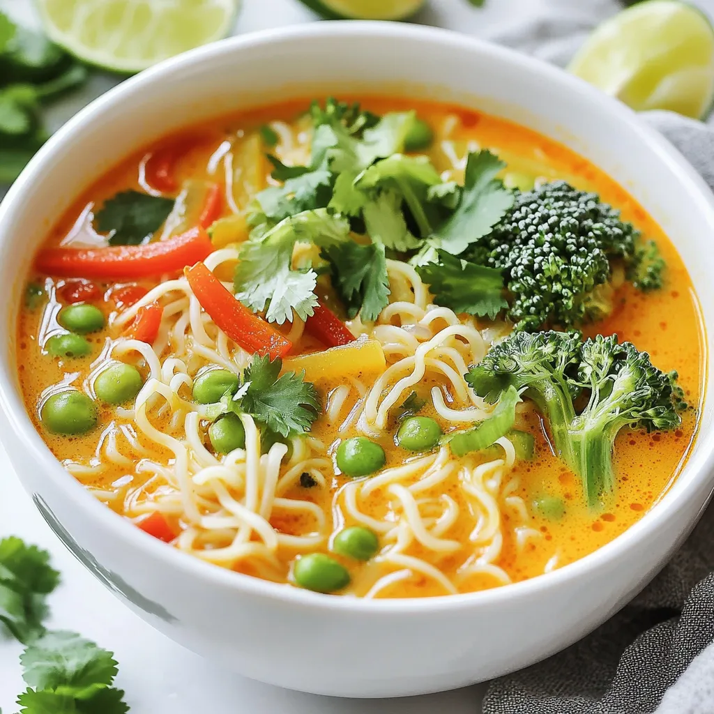 Thai Red Curry Noodle Soup Flavorful and Simple Dish
