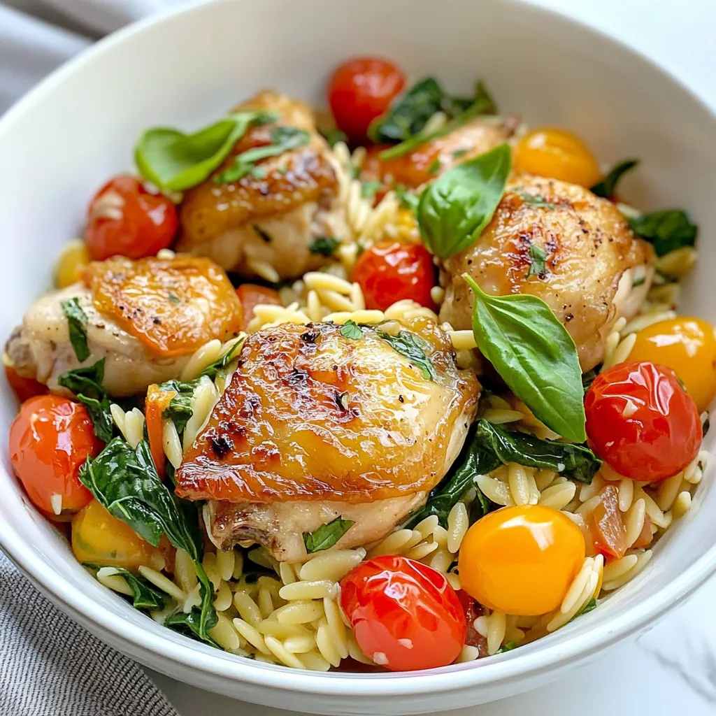 One Pot Chicken Orzo Flavorful and Easy Recipe