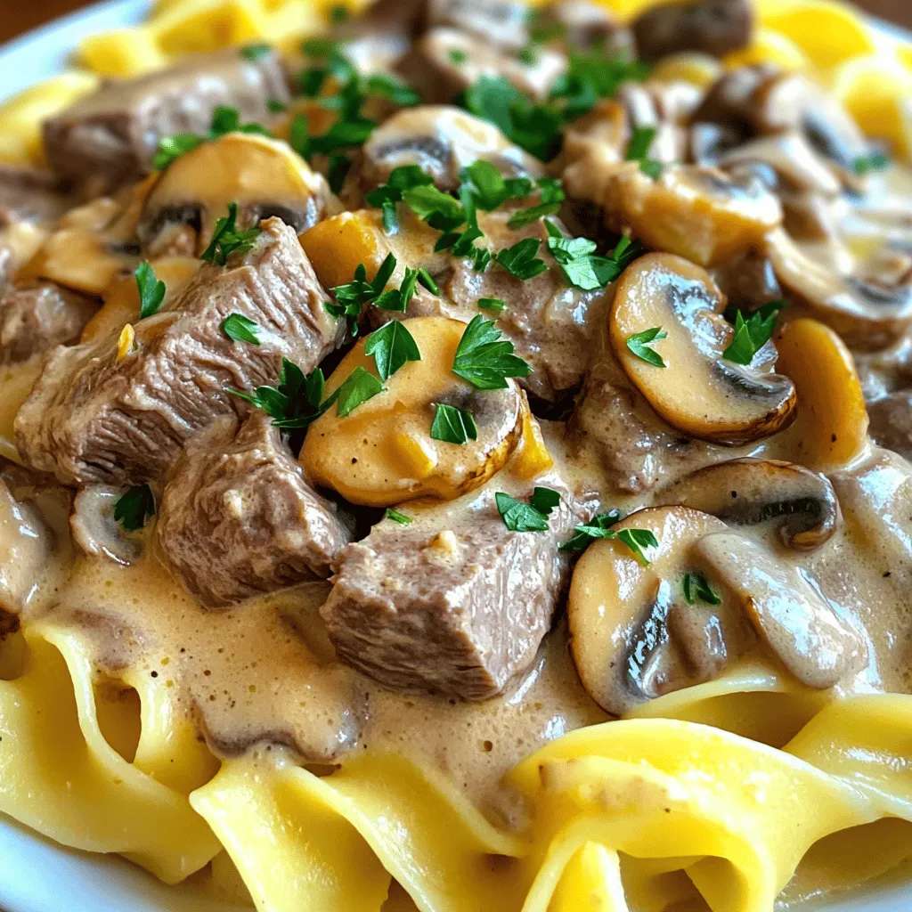 Classic Beef Stroganoff Flavorful Home-Cooked Meal