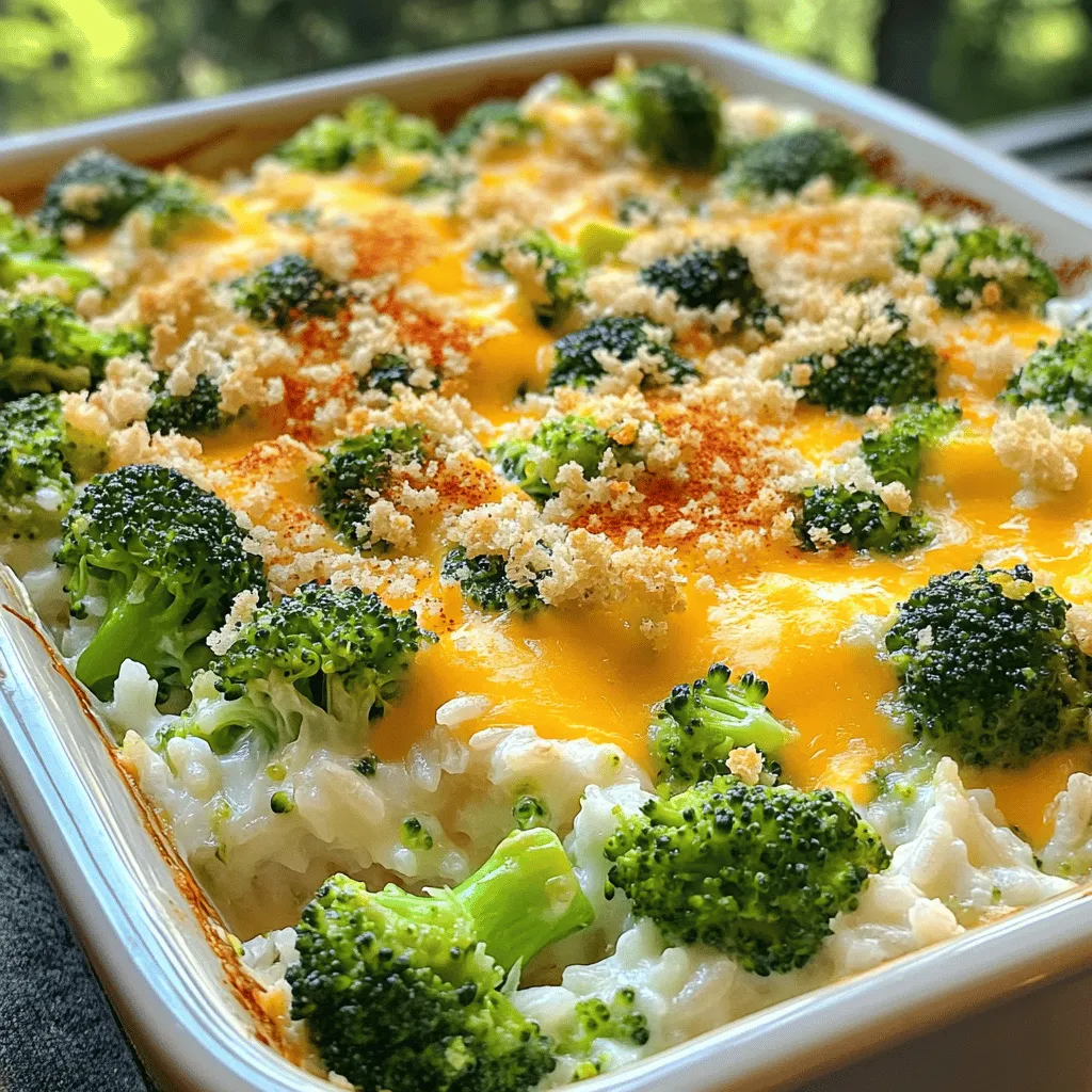 Cheesy Broccoli Rice Casserole Easy Family Delight