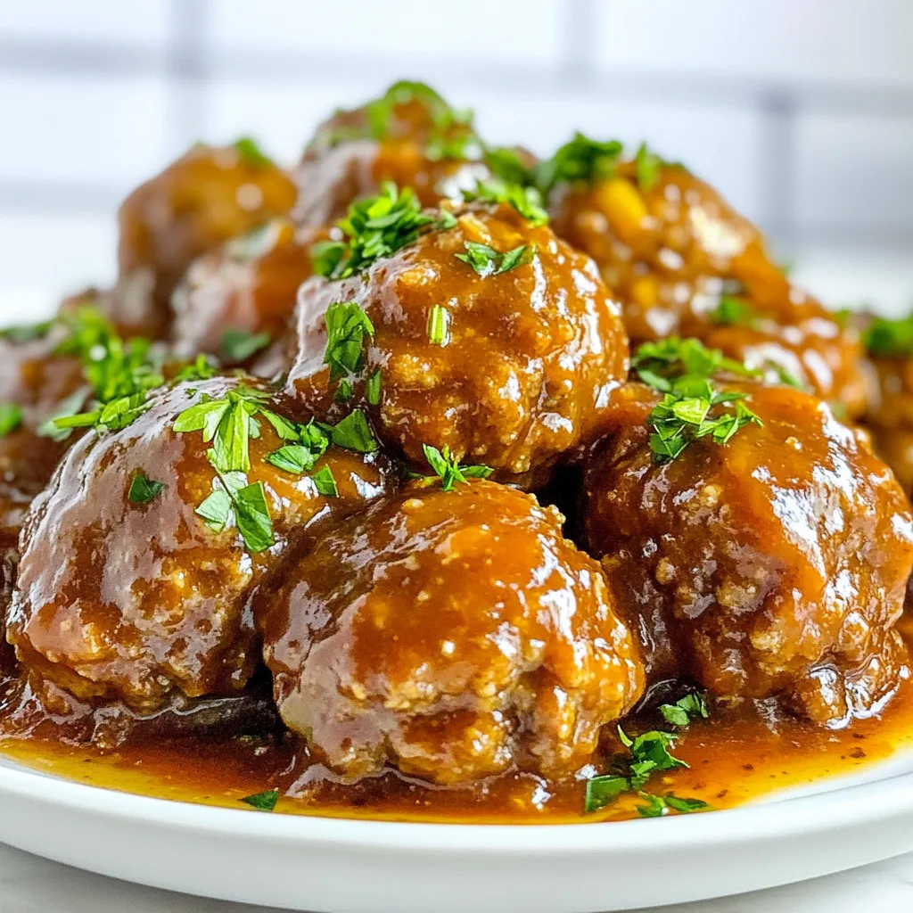 Slow Cooker Salisbury Meatballs Easy and Flavorful Dish