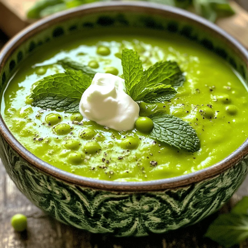 Pea and Mint Soup Fresh and Flavorful Delight