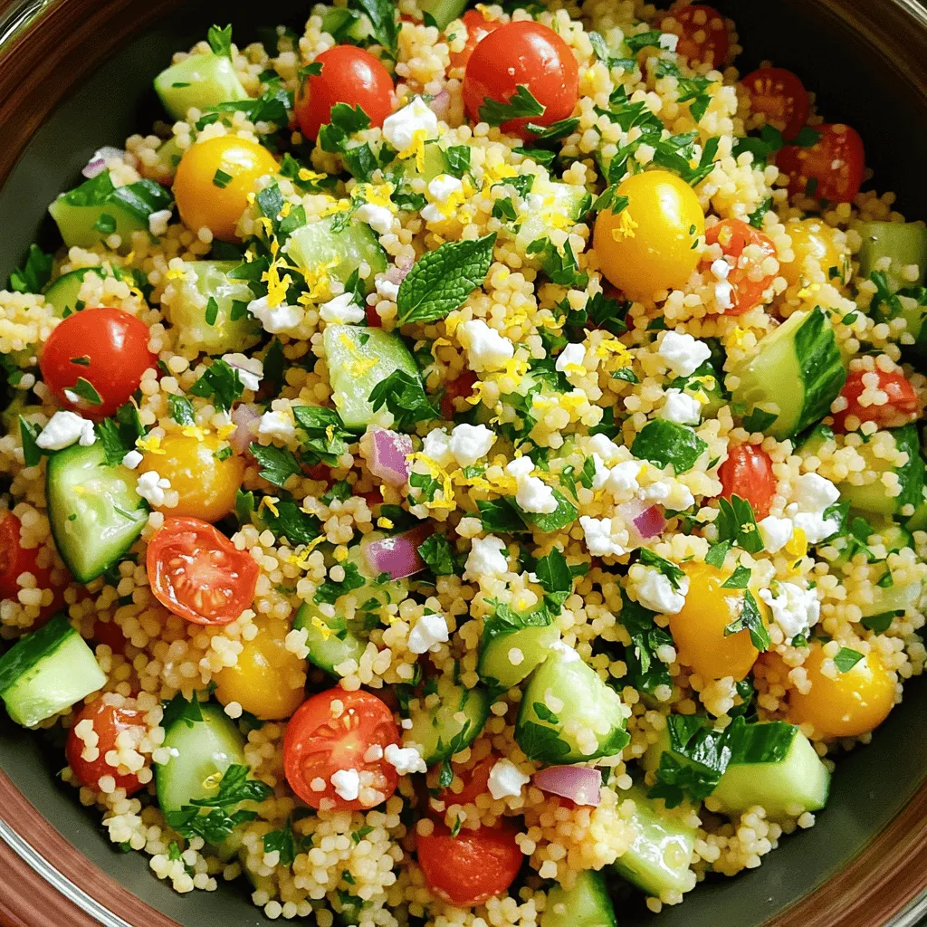 Lemon Herb Couscous Salad Fresh and Flavorful Dish