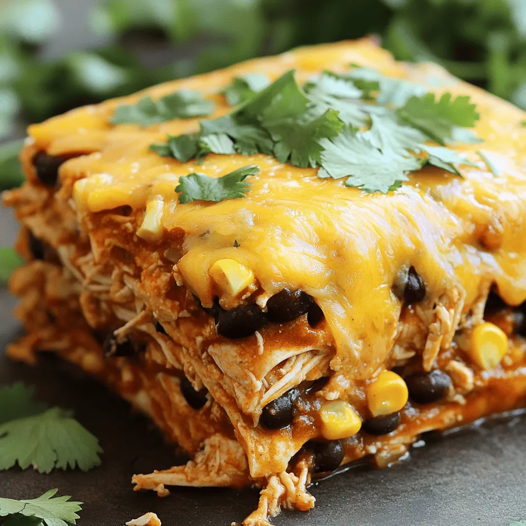 Easy Chicken Enchilada Casserole Quick and Tasty Dish