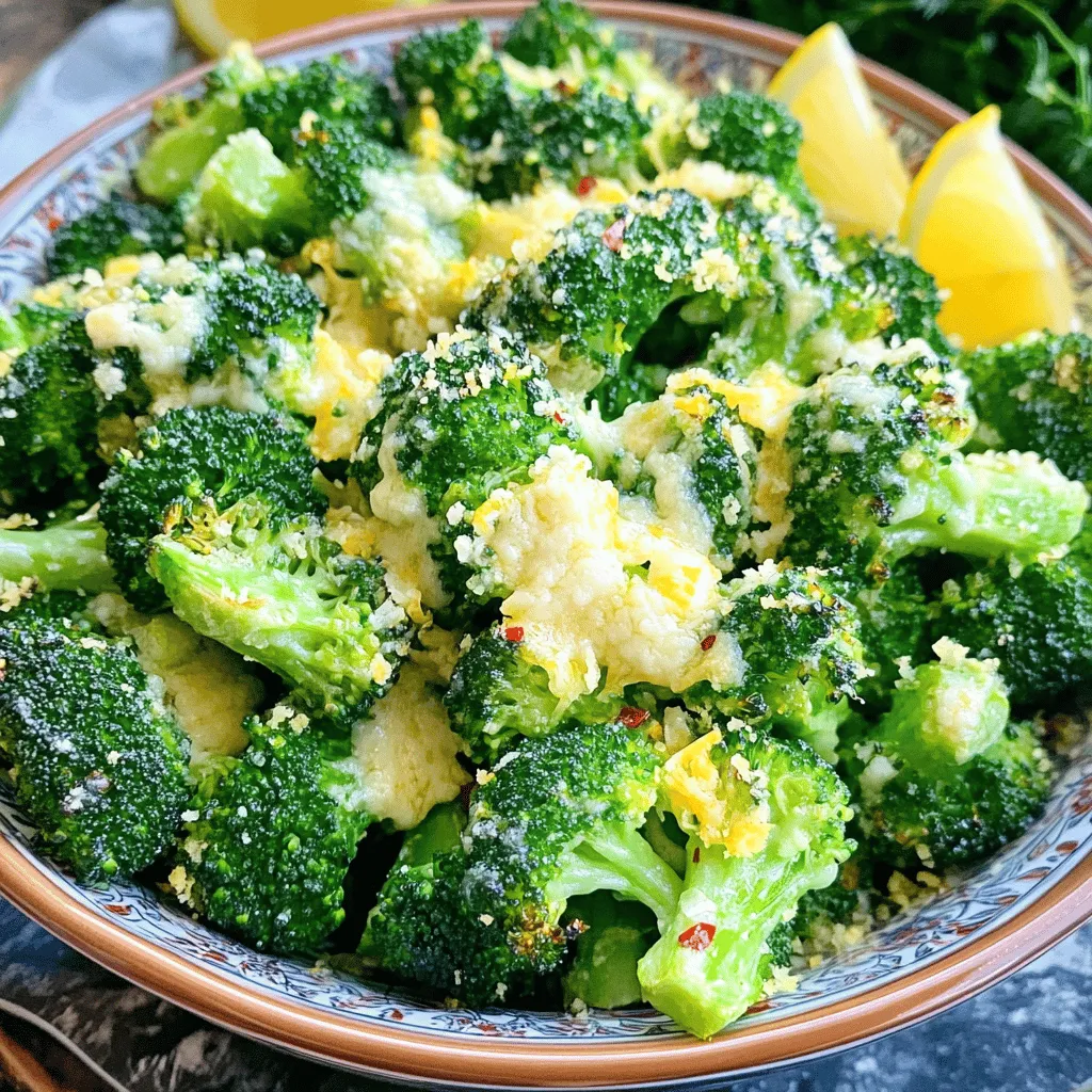Air Fryer Garlic Parmesan Broccoli Flavorful Side Dish