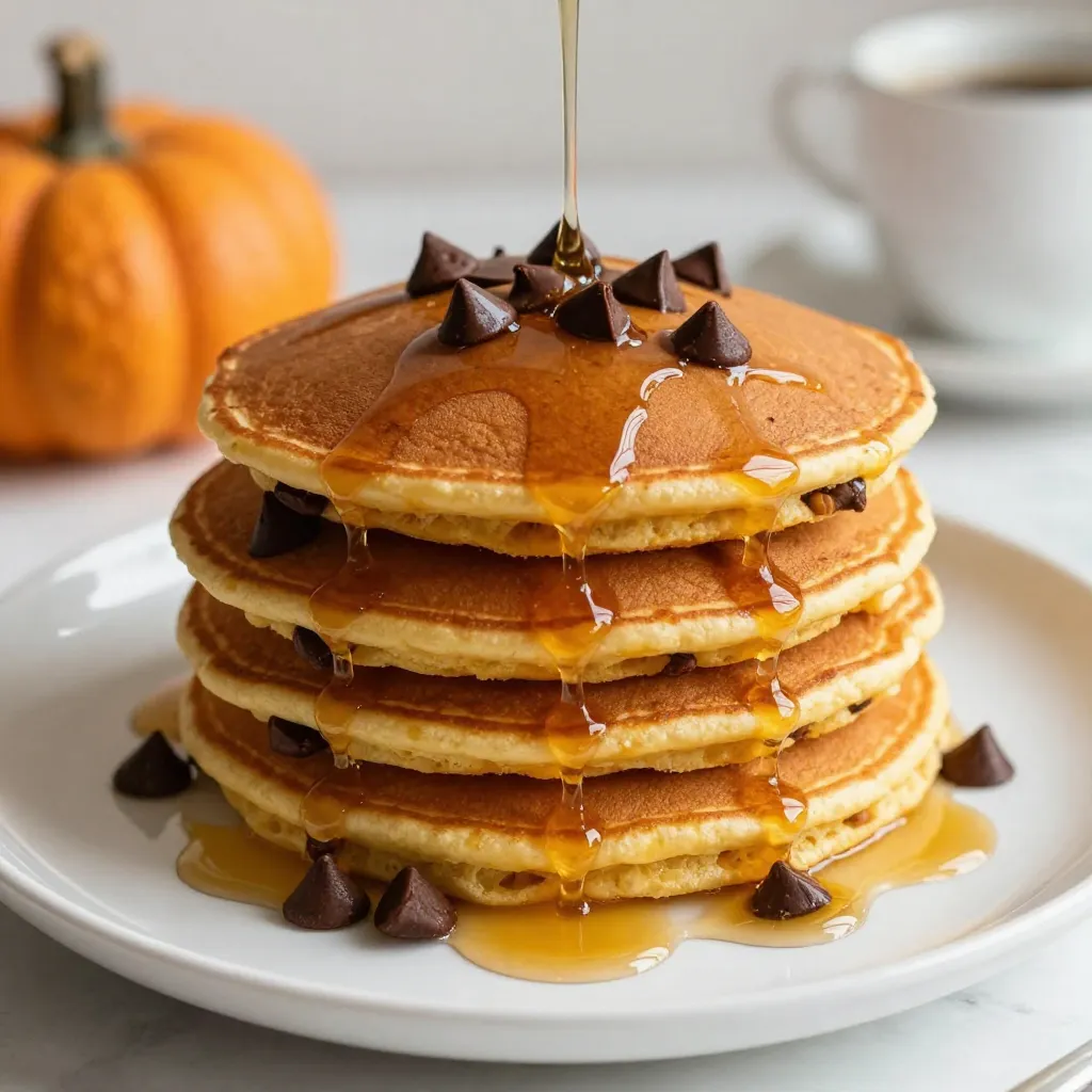 Pumpkin Chocolate Chip Pancakes Delicious and Easy Recipe