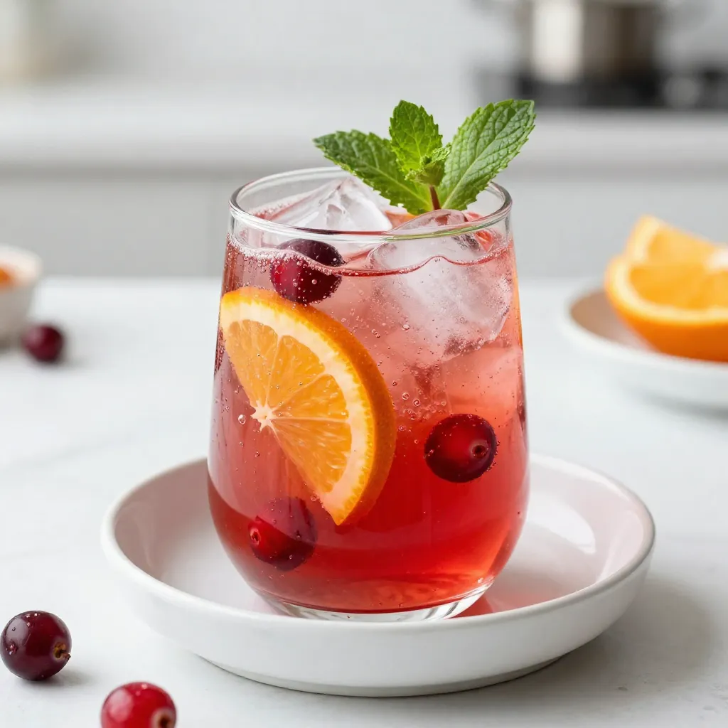 Sparkling Cranberry Punch Refreshing Holiday Drink